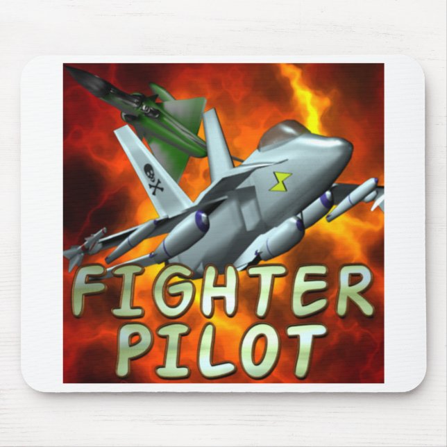Mousepad Tapete do rato do piloto de caça (Frente)
