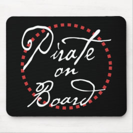 Mousepad Tapete do rato do pirata a bordo