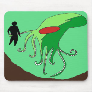 Mousepad Tapete do rato do polvo do assassino