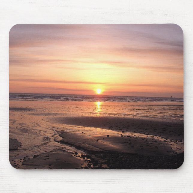 Mousepad Tapete do rato do por do sol (Frente)