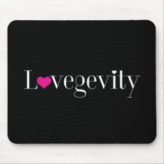 Mousepad Tapete do rato do preto do logotipo de Lovegevity