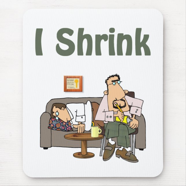 Mousepad Tapete do rato do psiquiatra (Frente)