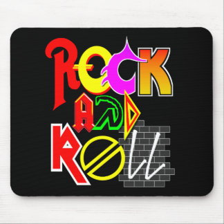 Mousepad Tapete do rato do rock and roll (preto)