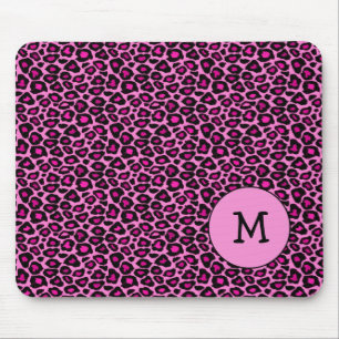 Mousepad Tapete do rato do rosa quente da chita/leopardo