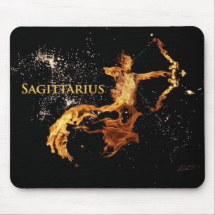 Mousepad Tapete do rato do Sagitário - símbolos do zodía