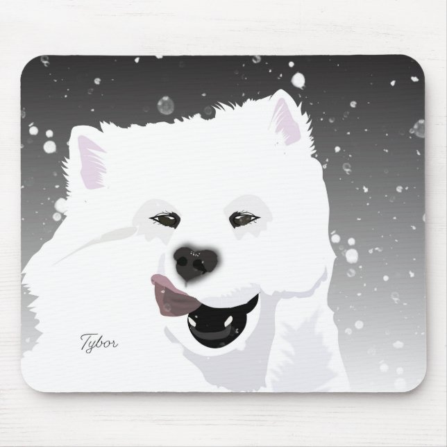 Mousepad Tapete do rato do Samoyed (Frente)
