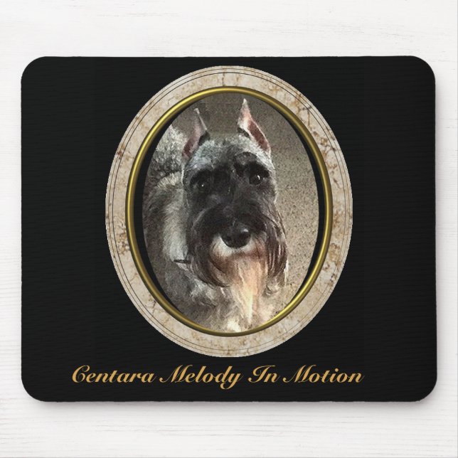 Mousepad Tapete do rato do Schnauzer padrão (Frente)