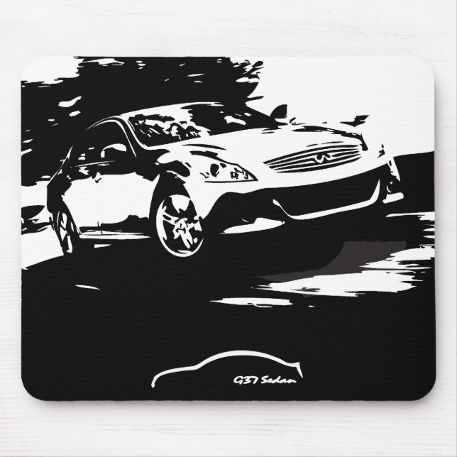 Mousepad Tapete do rato do sedan de Infiniti G37 (Frente)
