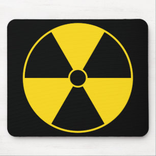 Mousepad Tapete do rato do símbolo da radiação