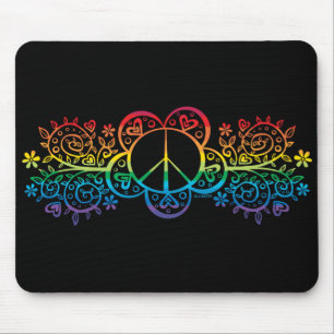 Mousepad Tapete do rato do sinal de paz