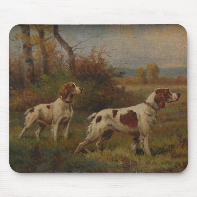 Mousepad Tapete do rato do Spaniel de Brittany (Frente)