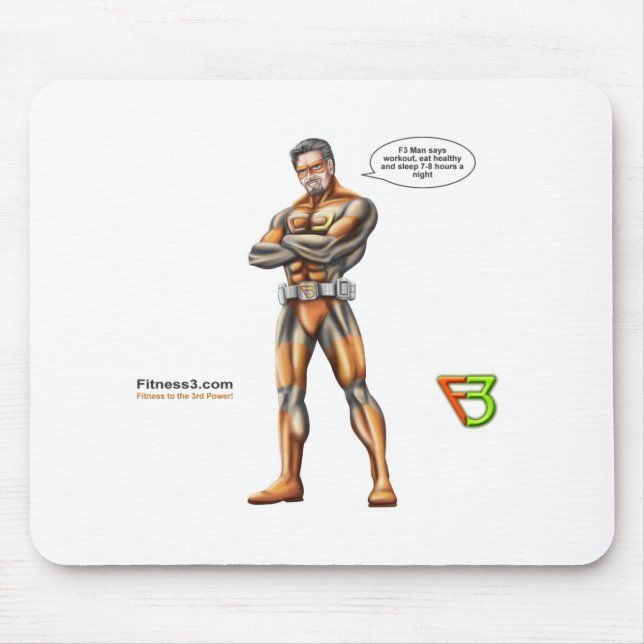 Mousepad Tapete do rato do super-herói (Frente)