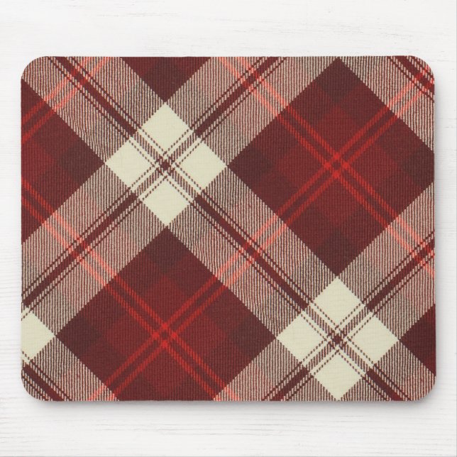 Mousepad Tapete do rato do Tartan da cereja de McAleer (Frente)
