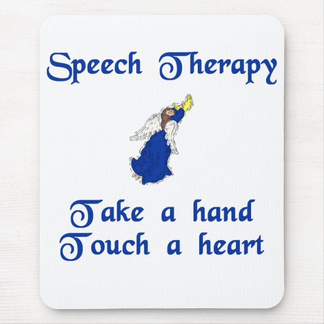 Mousepad Tapete do rato do terapeuta de discurso (Frente)