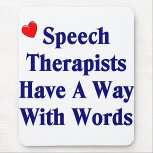 Mousepad Tapete do rato do terapeuta de discurso