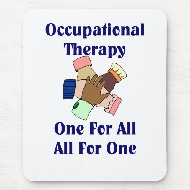 Mousepad Tapete do rato do terapeuta ocupacional (Frente)