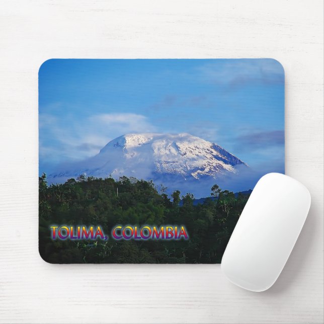 Mousepad Tapete do rato do viagem de EL Nevado del Tolima (Com mouse)