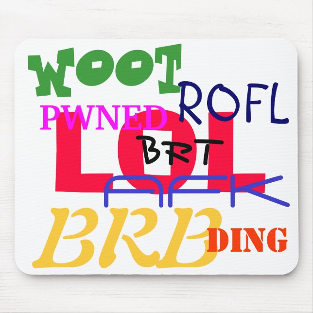 Mousepad Tapete do rato dos acrônimos (Frente)