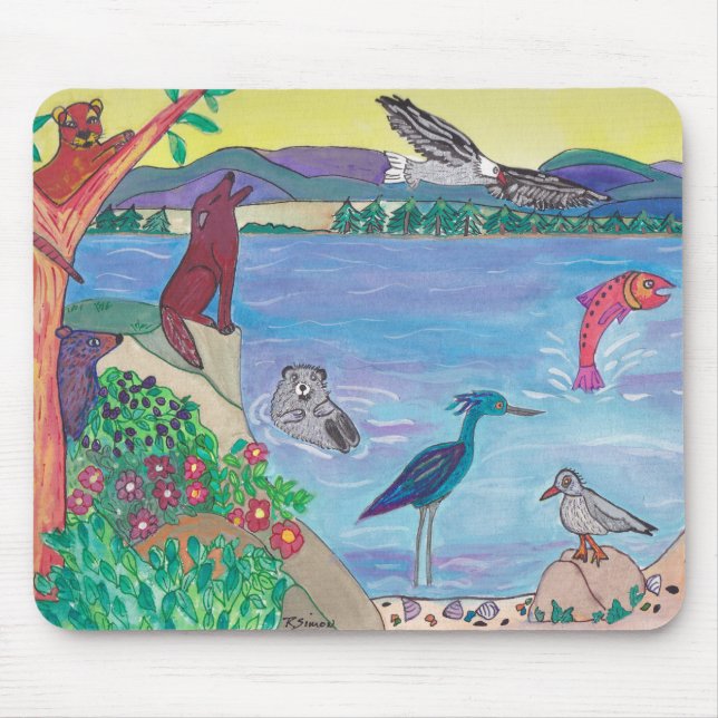 Mousepad Tapete do rato dos amigos de Marrowstone (Frente)