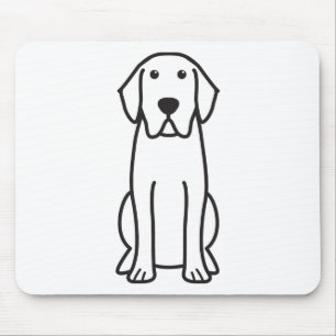 Mousepad Tapete do rato dos desenhos animados do cão de