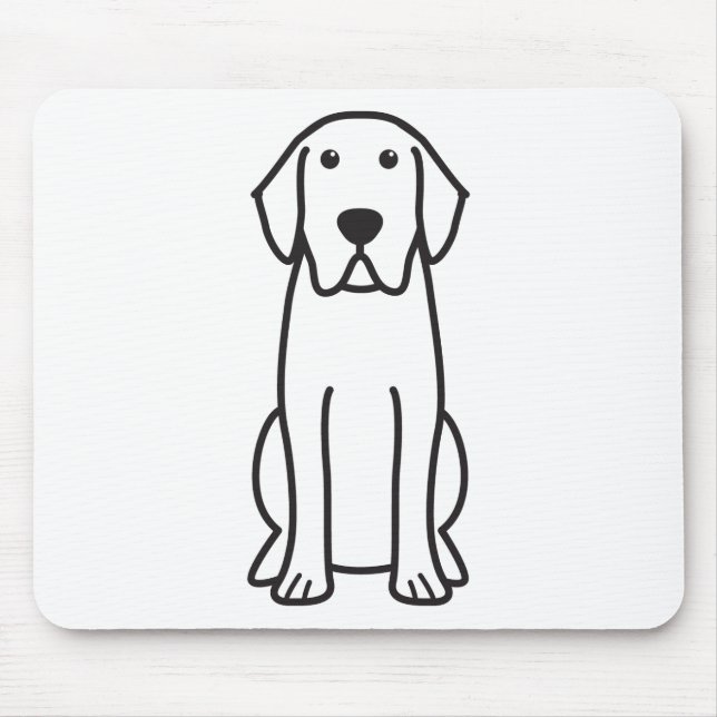 Mousepad Tapete do rato dos desenhos animados do cão de (Frente)