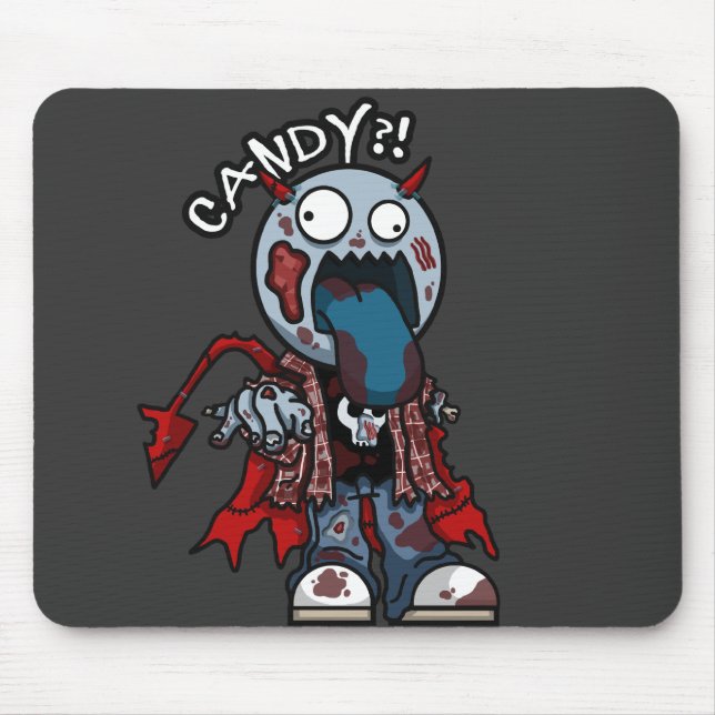 Mousepad Tapete do rato dos doces do zombi (Frente)