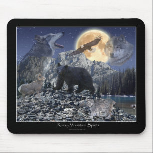 Mousepad Tapete do rato dos ESPÍRITO da MONTANHA ROCHOSA