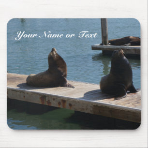 Mousepad Tapete do rato dos leões de mar #3 do cais 39 de