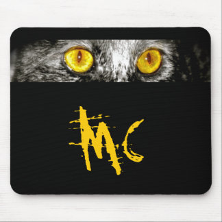 Mousepad Tapete do rato dos olhos de gato do macaco somente