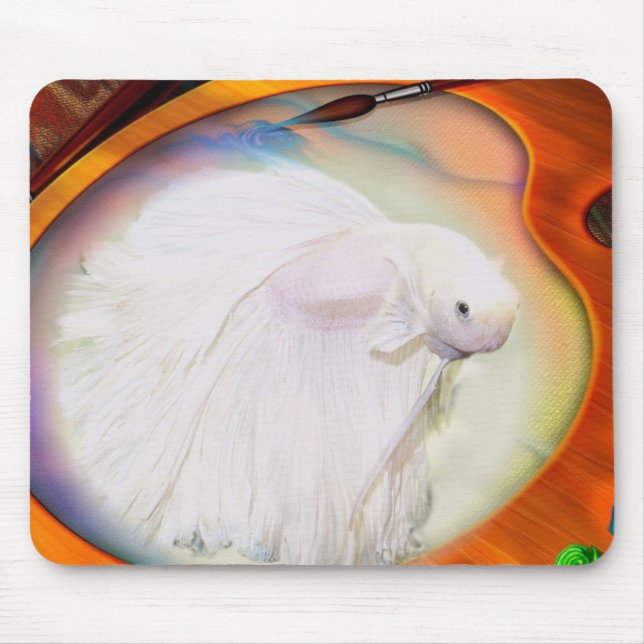 Mousepad Tapete do rato dos peixes de Betta (Frente)