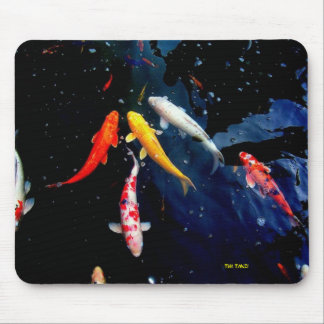 Mousepad Tapete do rato dos peixes de Koi