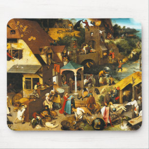 Mousepad Tapete do rato dos provérbio de Pieter Bruegel