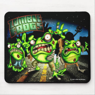 Mousepad Tapete do rato dos sapos do zombi