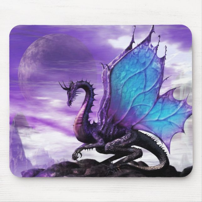 Mousepad Tapete do rato * dragão voado azul * esteira de (Frente)