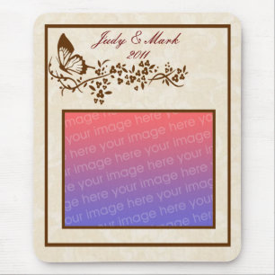 Mousepad Tapete do rato elegante da borboleta