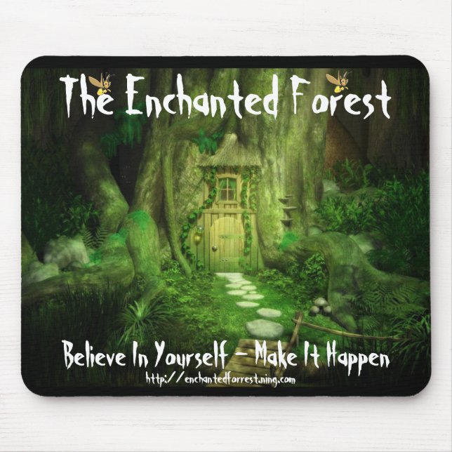 Mousepad Tapete do rato Enchanted da floresta (Frente)