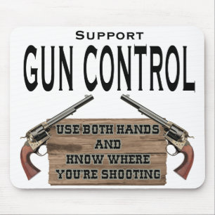 Mousepad Tapete do rato engraçado #1 do controlo de armas