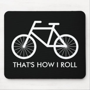 Mousepad Tapete do rato engraçado da bicicleta para fãs d
