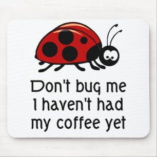 Mousepad Tapete do rato engraçado do amante do café com