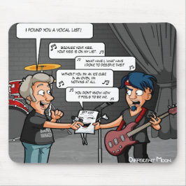 Mousepad Tapete do rato engraçado do humor da música do