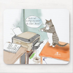 Mousepad Tapete do rato engraçado dos desenhos animados do