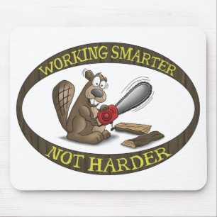 Mousepad Tapete do rato engraçado: Nao mais duro mais