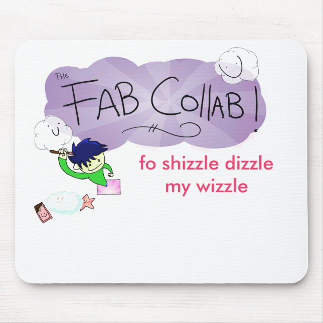 Mousepad tapete do rato fabuloso do collab (Frente)