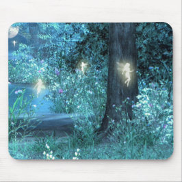 Mousepad Tapete do rato feericamente mágico da silhueta do