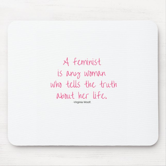 Mousepad Tapete do rato feminista (Frente)