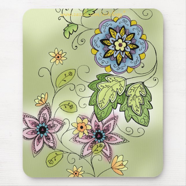 Mousepad Tapete do rato floral do primavera (Frente)