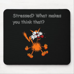 Mousepad tapete do rato forçado do gatinho