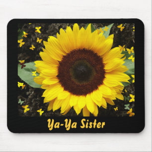 Mousepad Tapete do rato, girassol, irmã de Ya-Ya