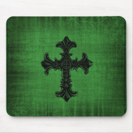 Mousepad Tapete do rato gótico verde