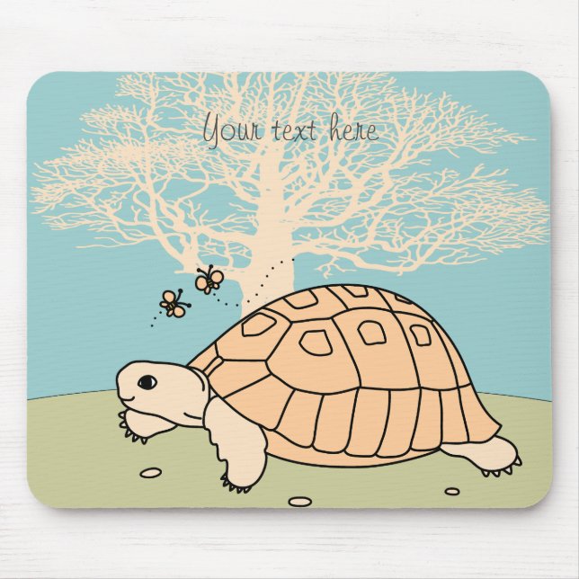 Mousepad Tapete do rato grego customizável da tartaruga (Frente)